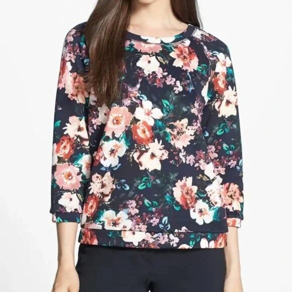 WEEKEND MAXMARA Simona Floral Top - Picture 1 of 7